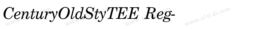 CenturyOldStyTEE Reg字体转换